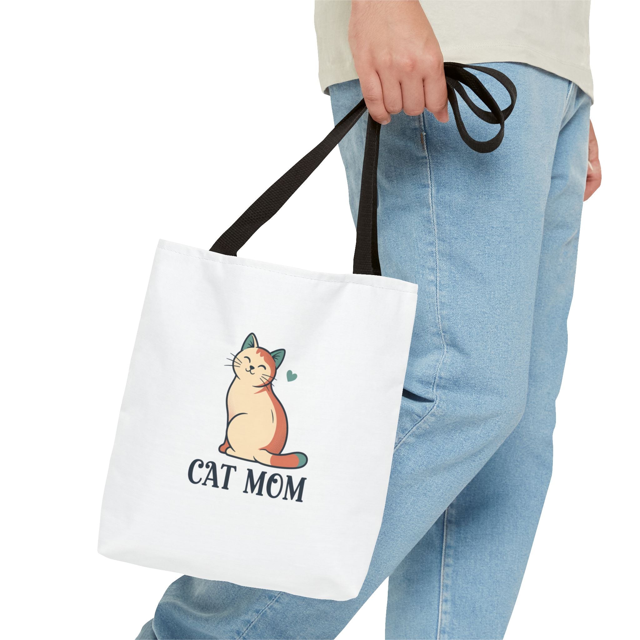 Cat Mom Tote Bag — Cute Cat Mom Canvas Tote for Shopping & Gifts