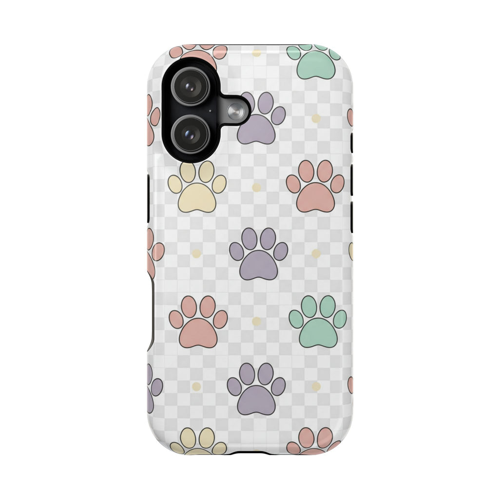 Paw Print Impact Phone Case — Pastel Pet Protector