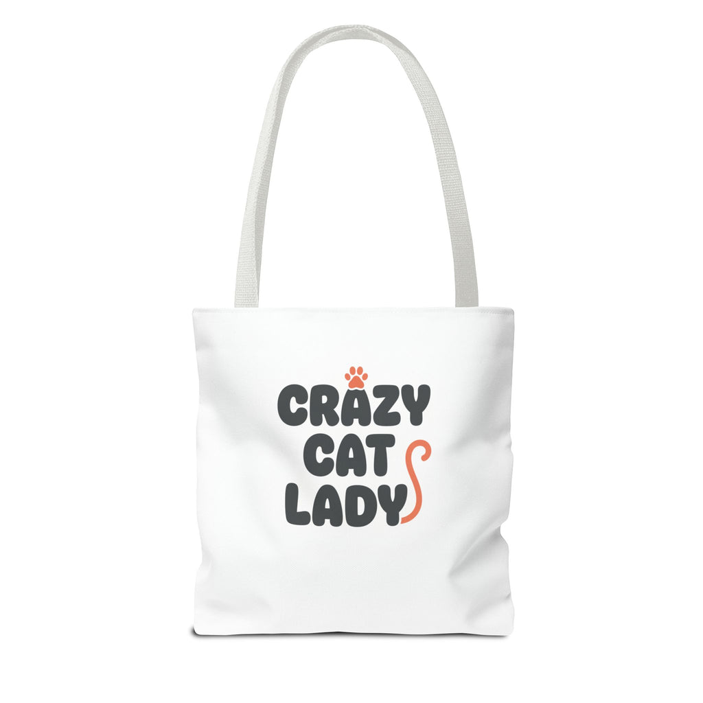 Cracy Cat Ladies Tote Bag — Cute All-Over-Print Cat Design