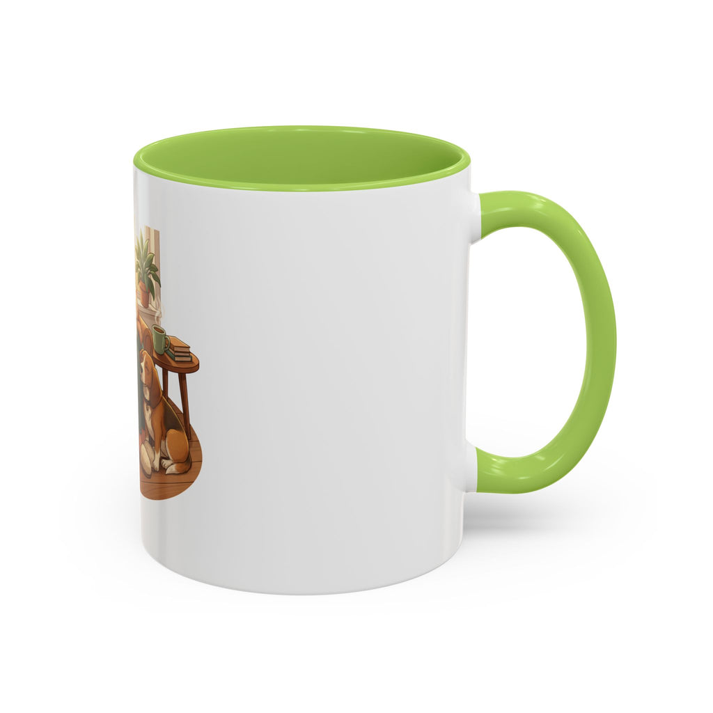 Cozy Pet Lover Mug – Ceramic Accent Mug with Dog Illustration, Warm Home Coffee Cup, 11oz & 15oz