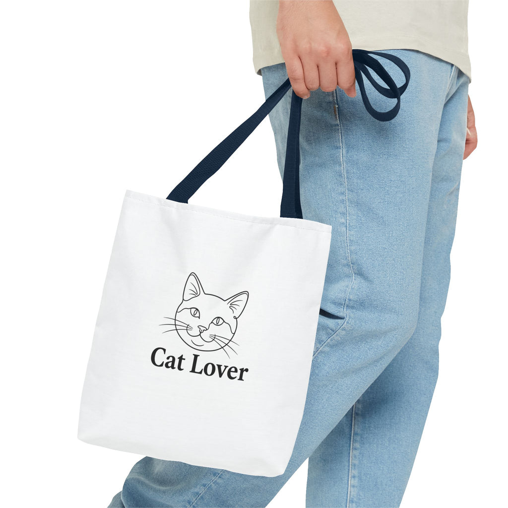 Cat Lover  Tote Bag — Cute Cat Design Canvas Tote