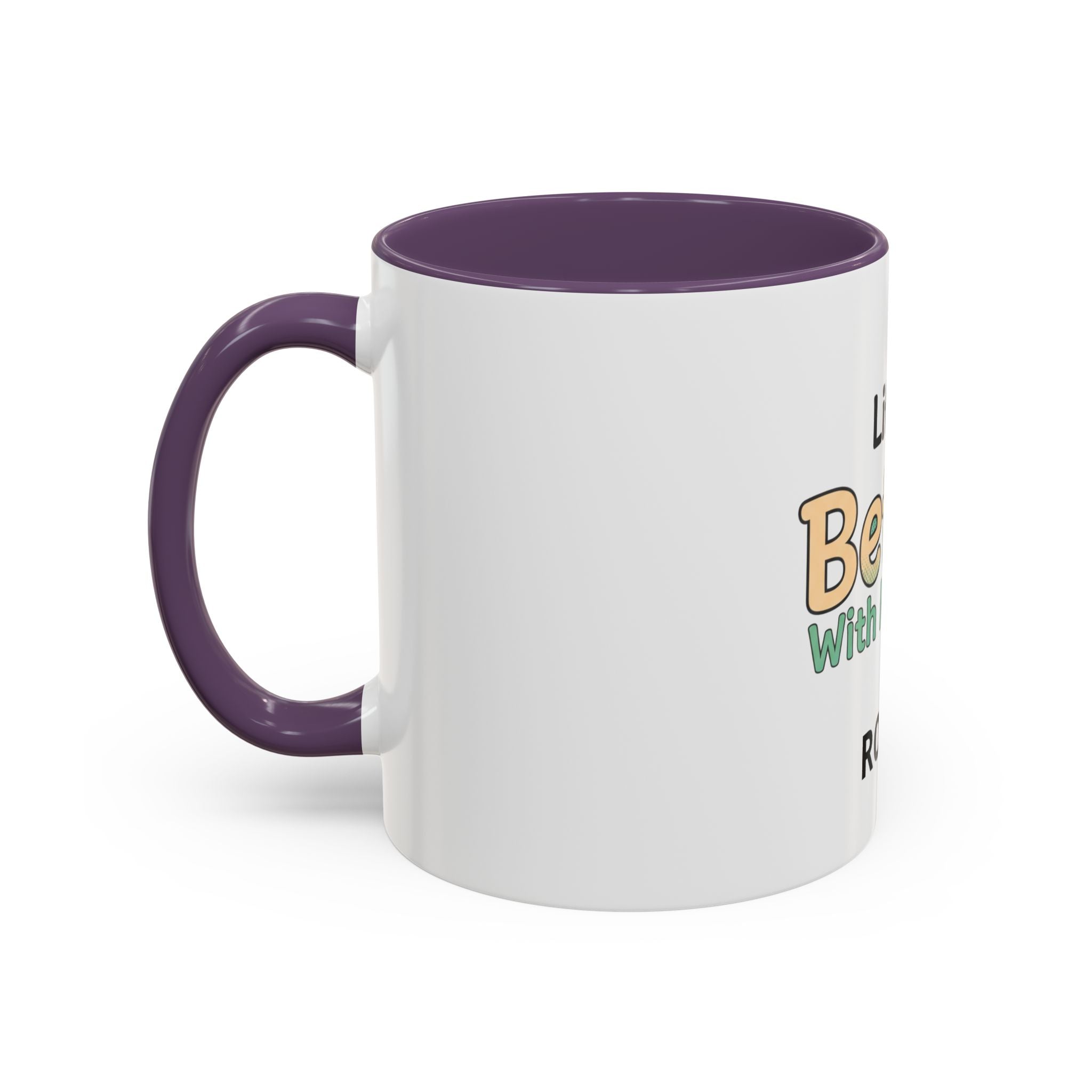Life Is Better With My Dog On Drup Accent Coffee Mug (11/15oz)