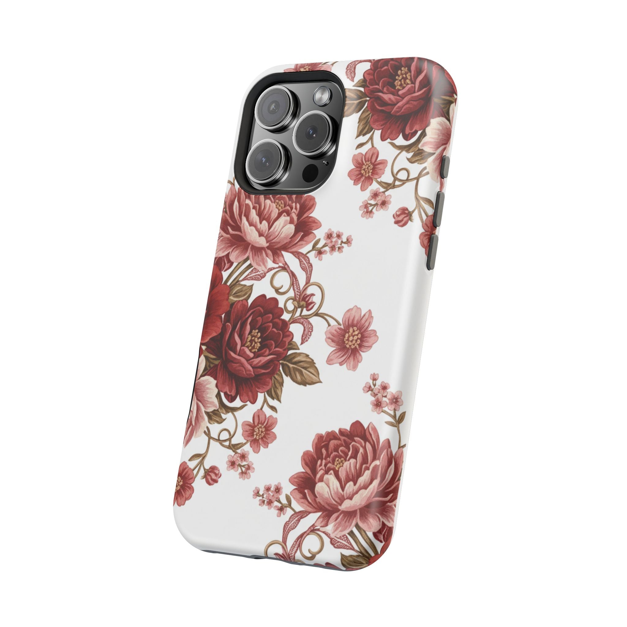 Floral Rose Magnetic Impact Phone Case
