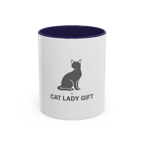 Cat Lady Gift Coffee Mug — Accent 11/15oz