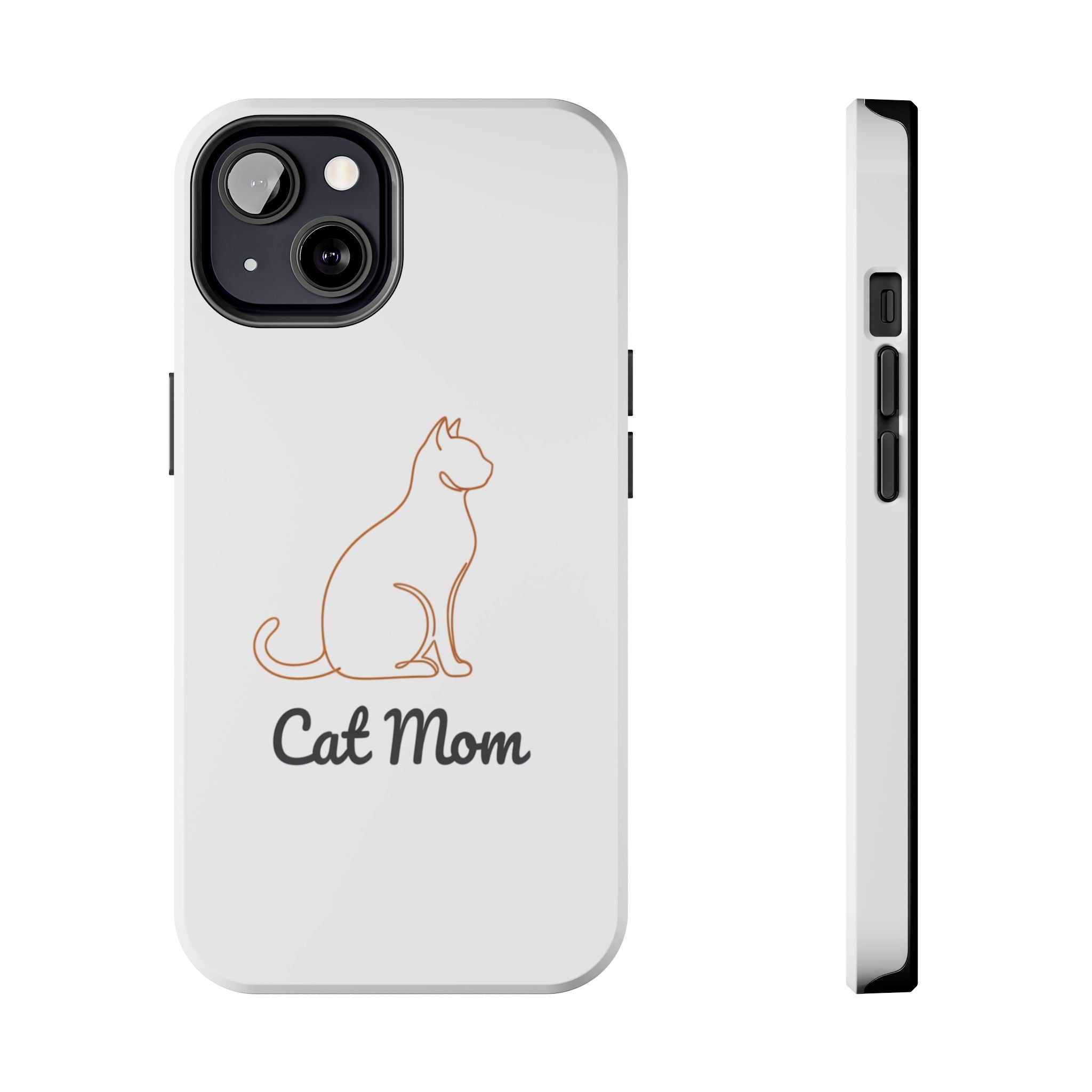 Cat Mom Tough Phone Case — Durable Protective Phone Cover for Cat Lovers
