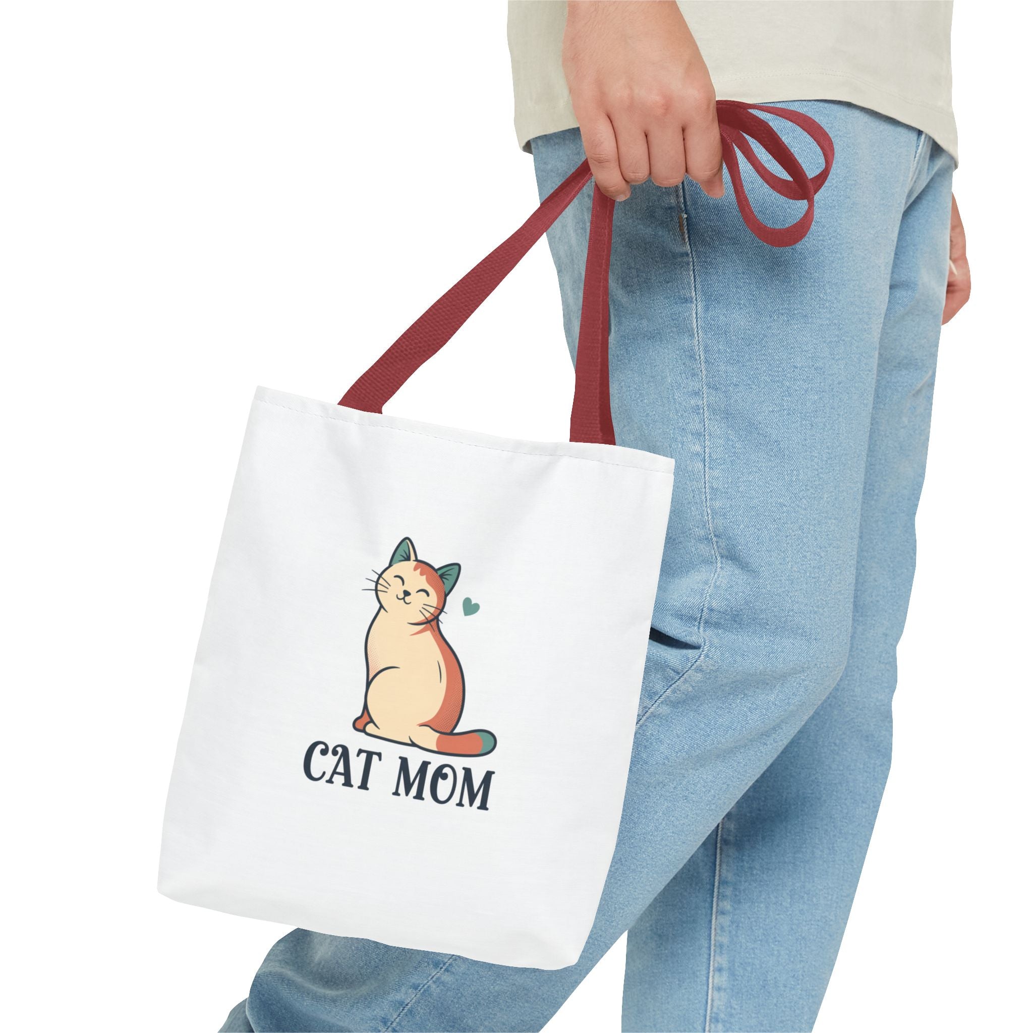 Cat Mom Tote Bag — Cute Cat Mom Canvas Tote for Shopping & Gifts