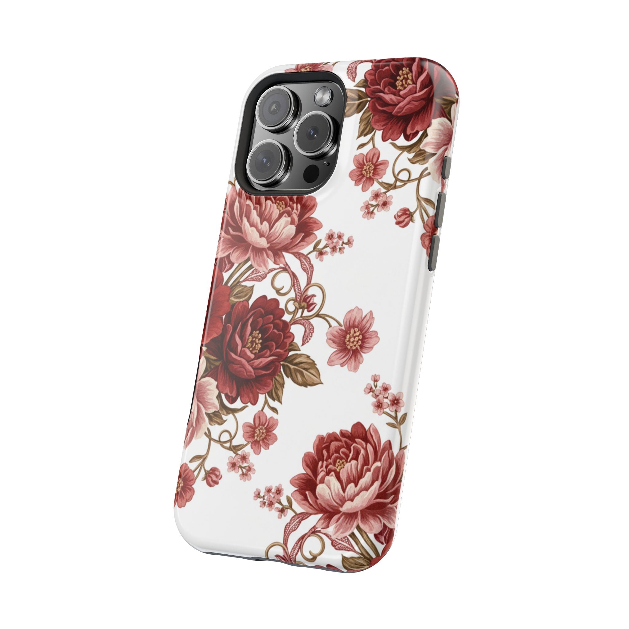 Floral Rose Magnetic Impact Phone Case
