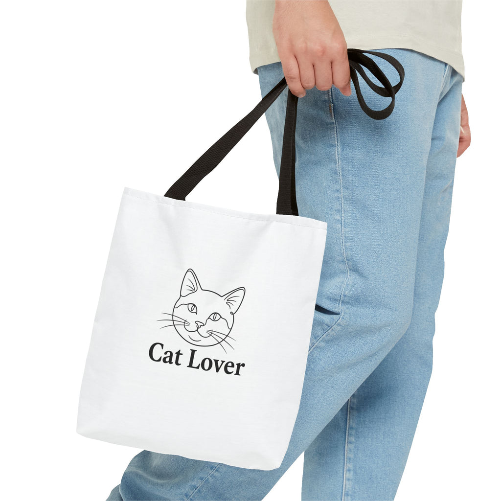 Cat Lover  Tote Bag — Cute Cat Design Canvas Tote