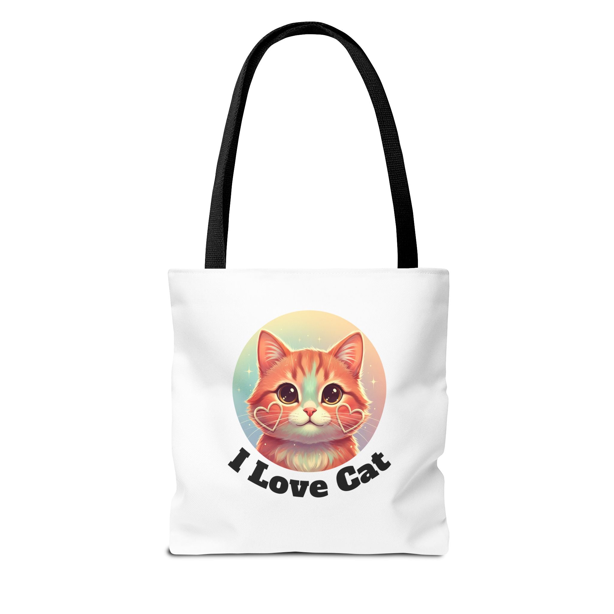 Cat Lover Tote Bag — Cute "I Love Cat" Kitty Canvas Tote