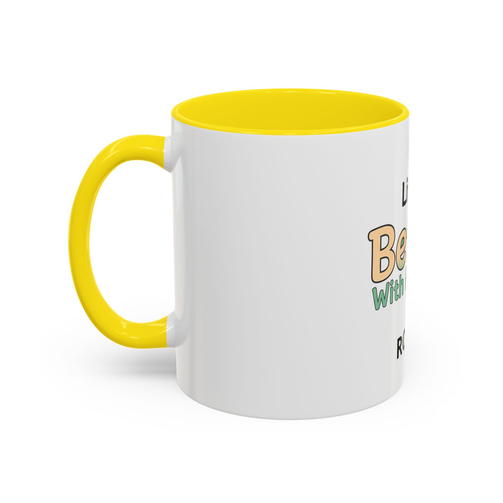 Life Is Better With My Dog On Drup Accent Coffee Mug (11/15oz)