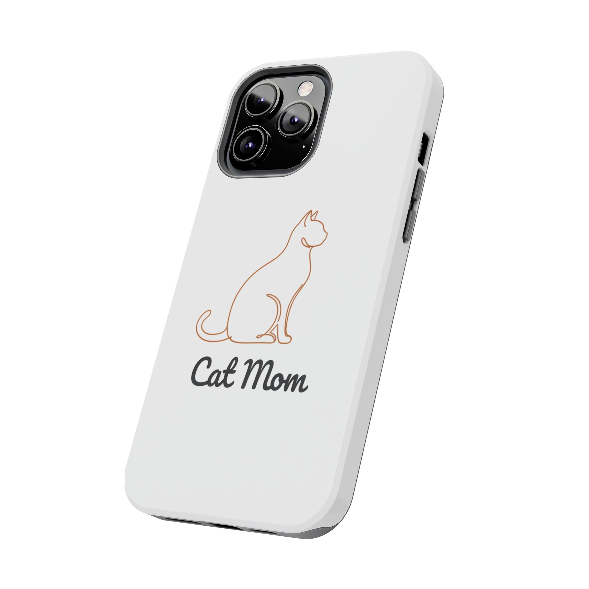 Cat Mom Tough Phone Case — Durable Protective Phone Cover for Cat Lovers