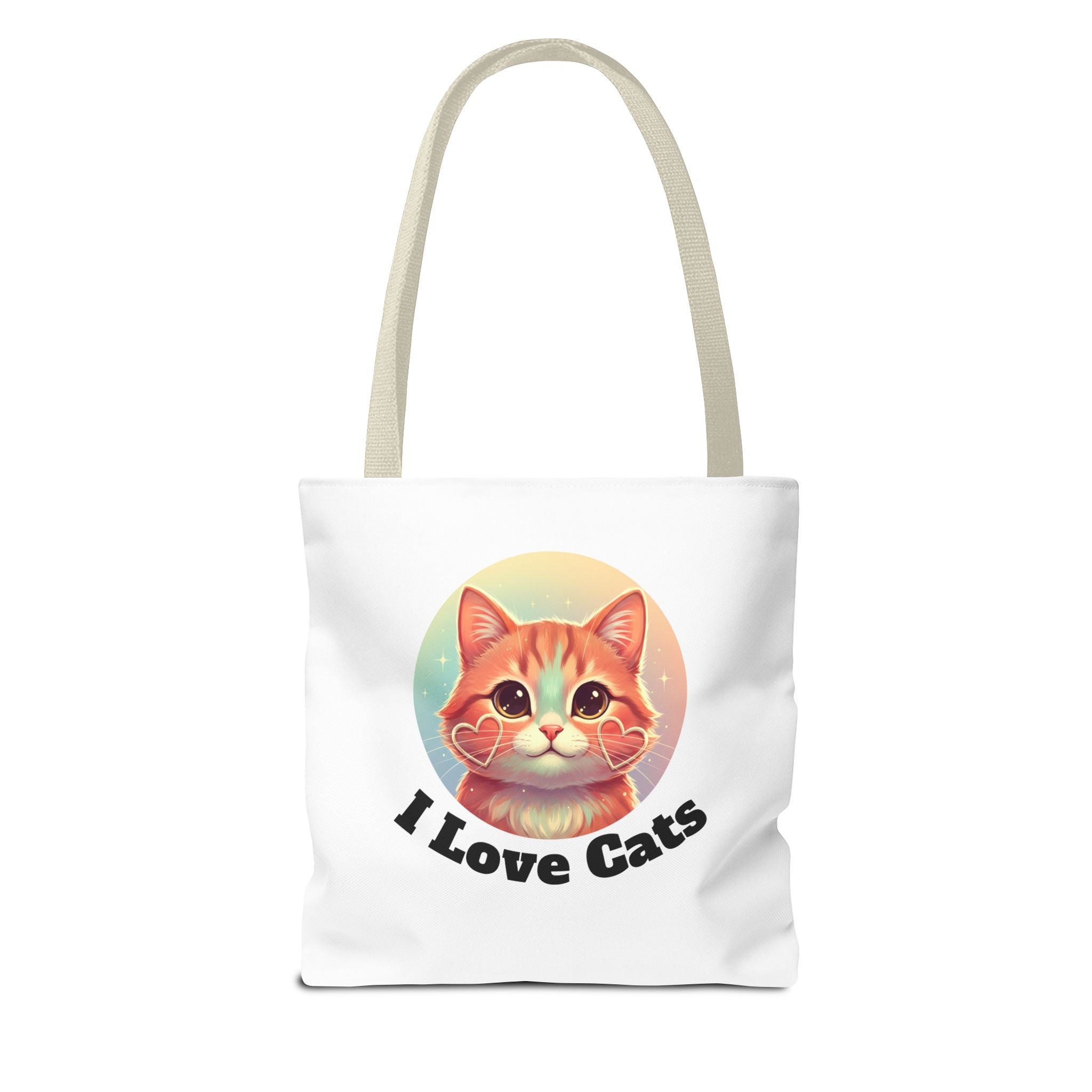 Cat Lover Tote Bag — Cute "I Love Cat" Kitty Canvas Tote