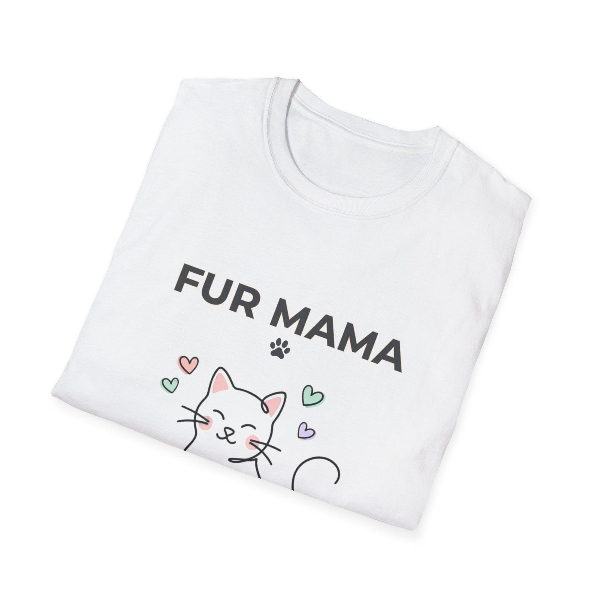 Fur Mama Cat T-Shirt — Cute Cat Mom Graphic Tee