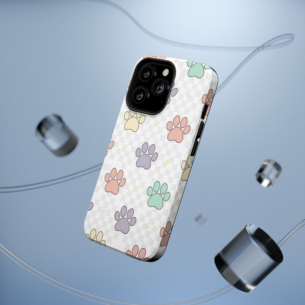Paw Print Impact Phone Case — Pastel Pet Protector