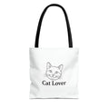Cat Lover  Tote Bag — Cute Cat Design Canvas Tote
