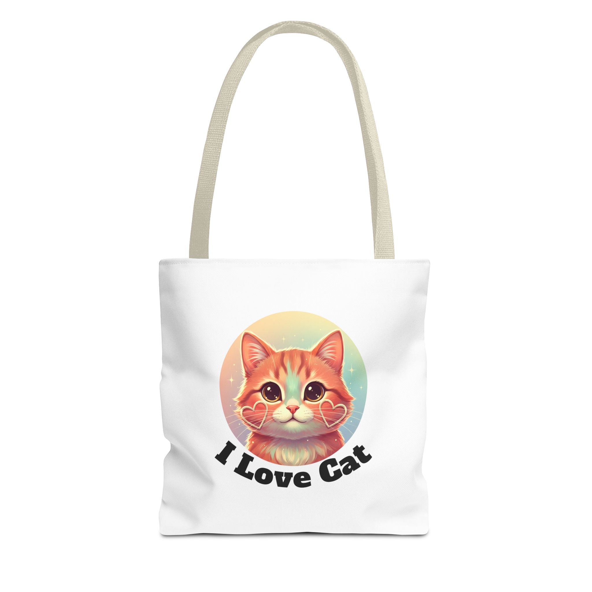 Cat Lover Tote Bag — Cute "I Love Cat" Kitty Canvas Tote