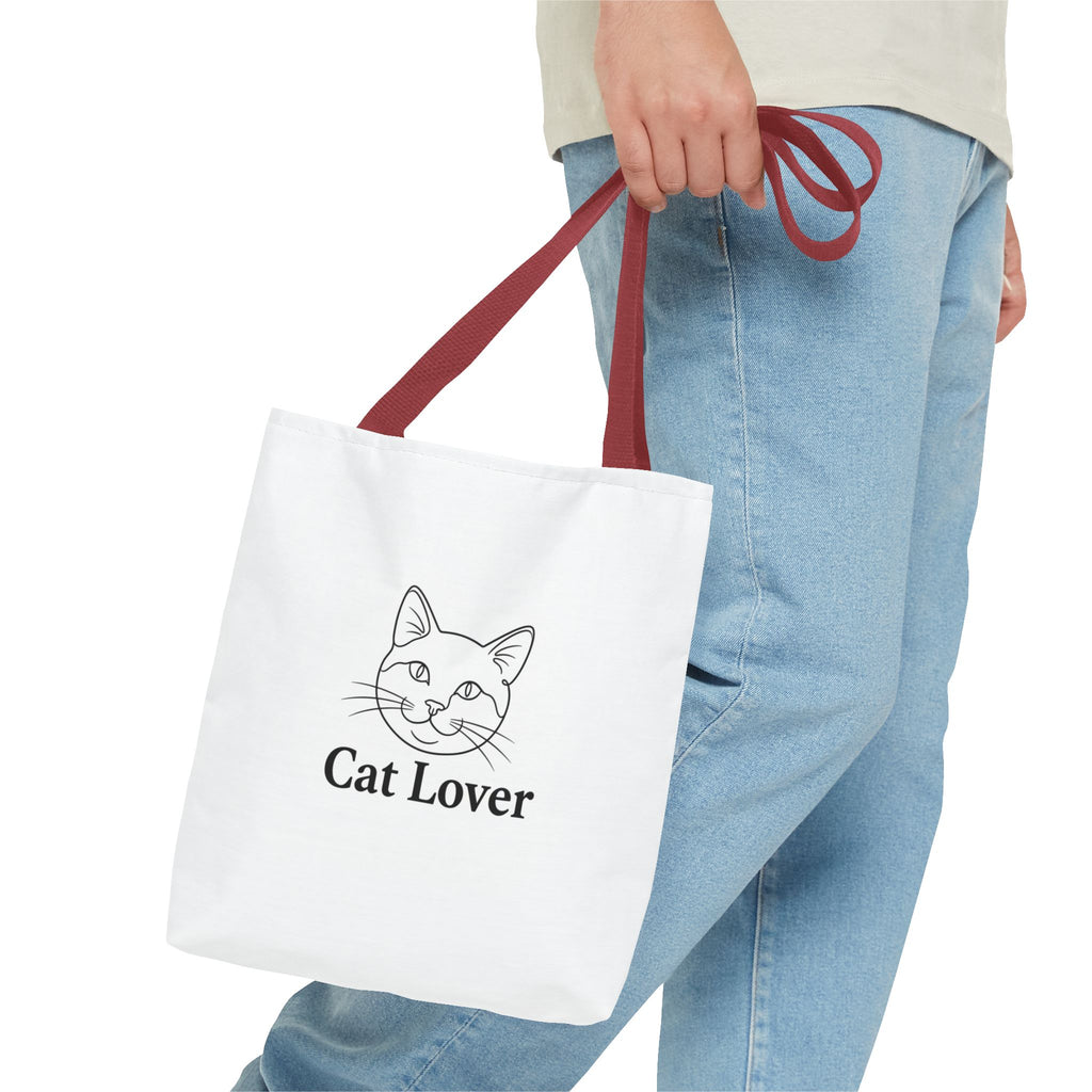Cat Lover  Tote Bag — Cute Cat Design Canvas Tote
