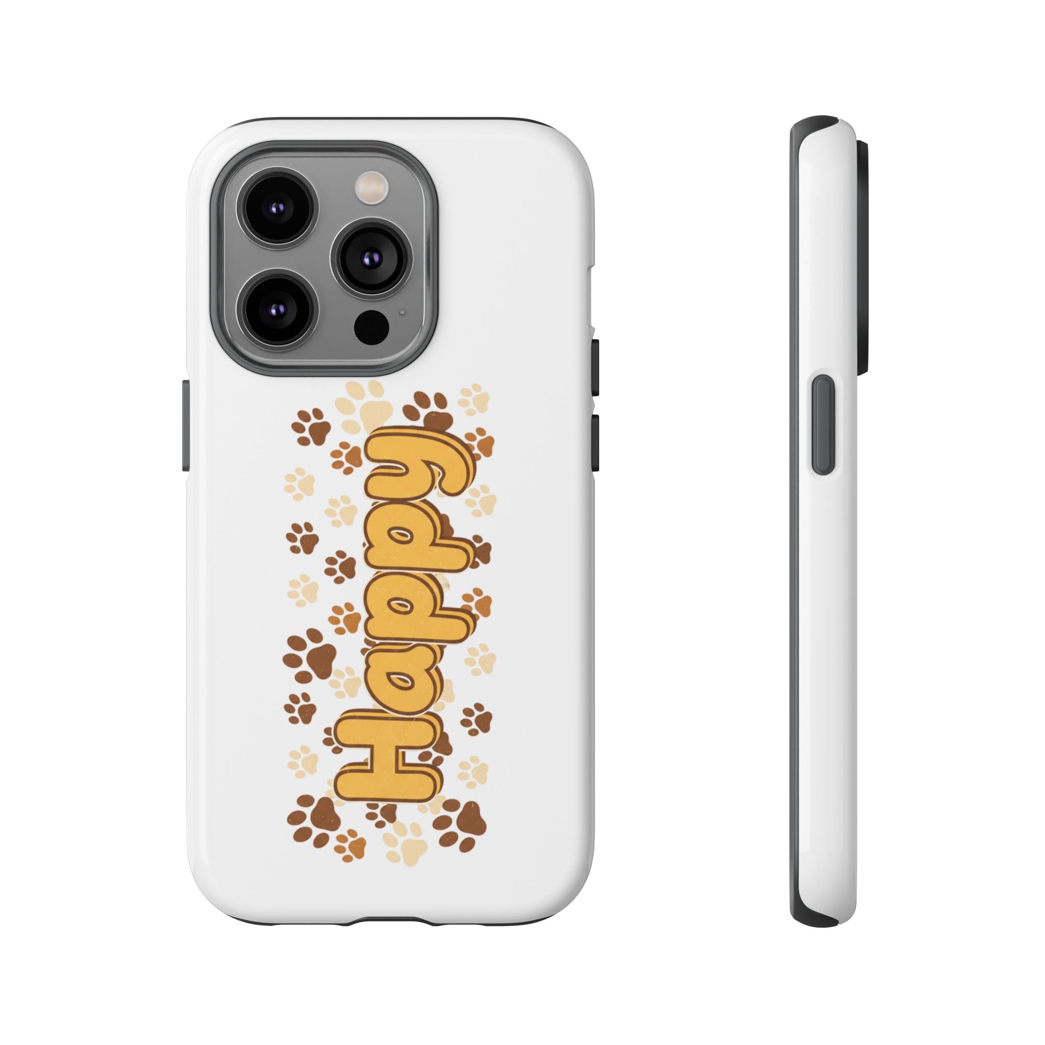 Happy Paw Phone Case — Cute Dog Paw Print iPhone Cover