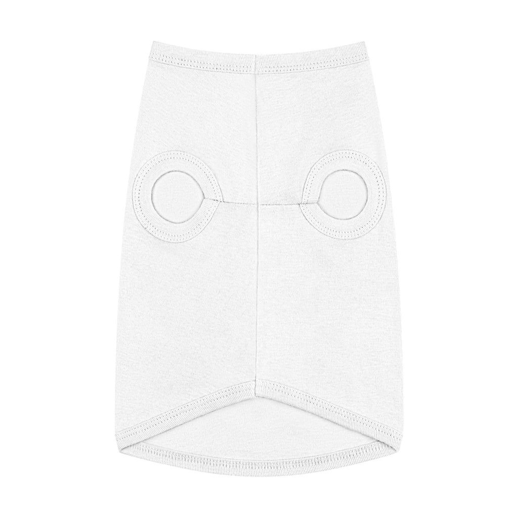 Good Dog Pet Tank Top — Grey Dog Shirt with Retro Yellow Text