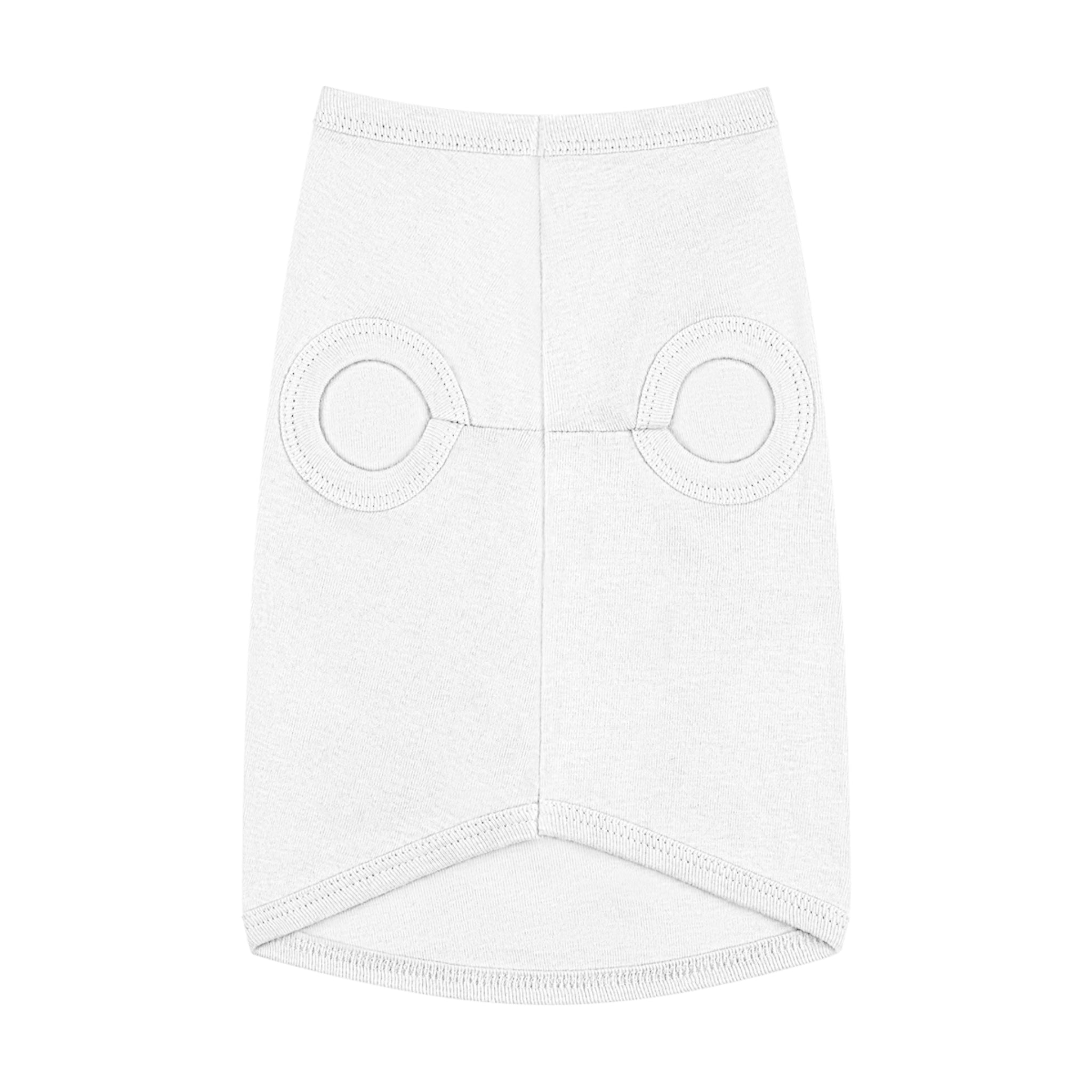 Good Dog Pet Tank Top — Grey Dog Shirt with Retro Yellow Text