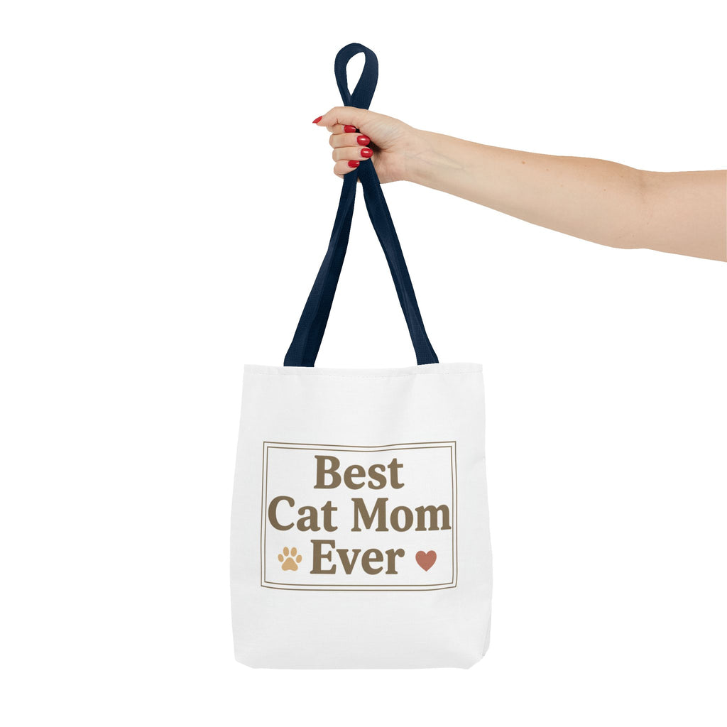 Best Cat Mom Ever Tote Bag — Cute Cat Mom Gift