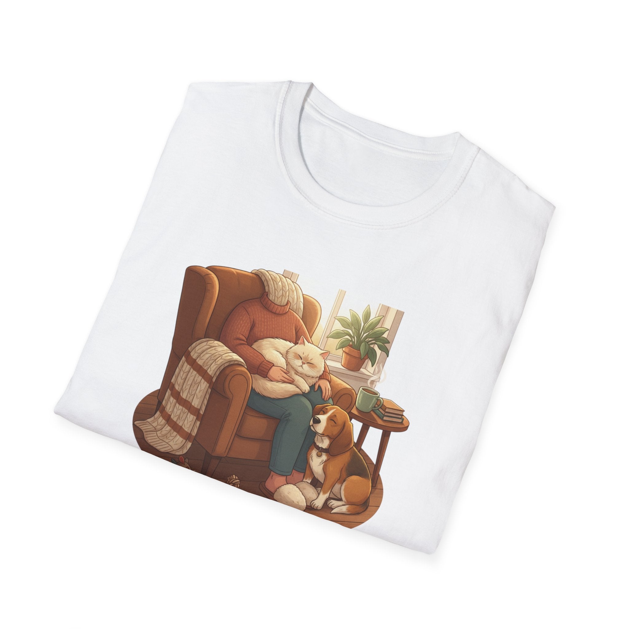 Dog Mum T-Shirt — Cozy Home Mom Tee for Dog Lovers