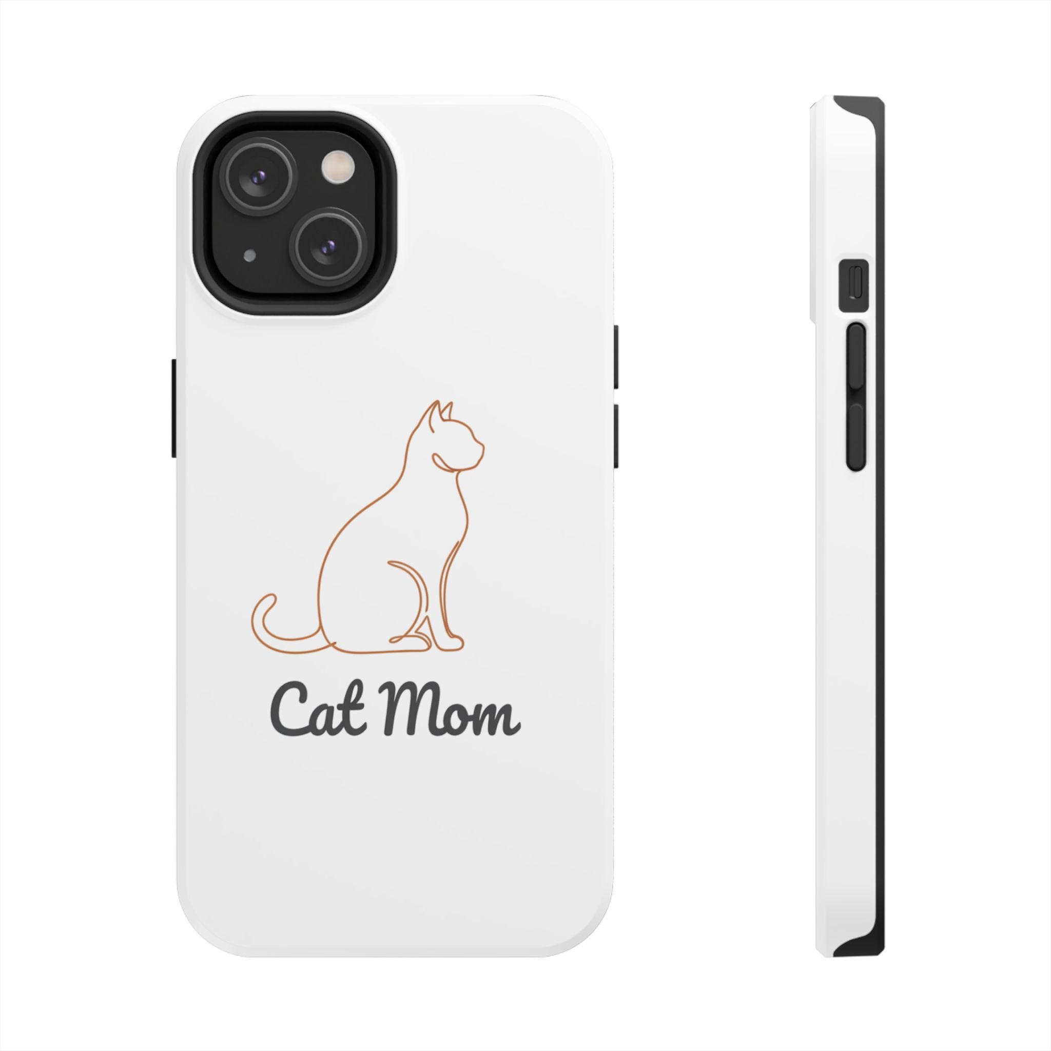 Cat Mom Tough Phone Case — Durable Protective Phone Cover for Cat Lovers