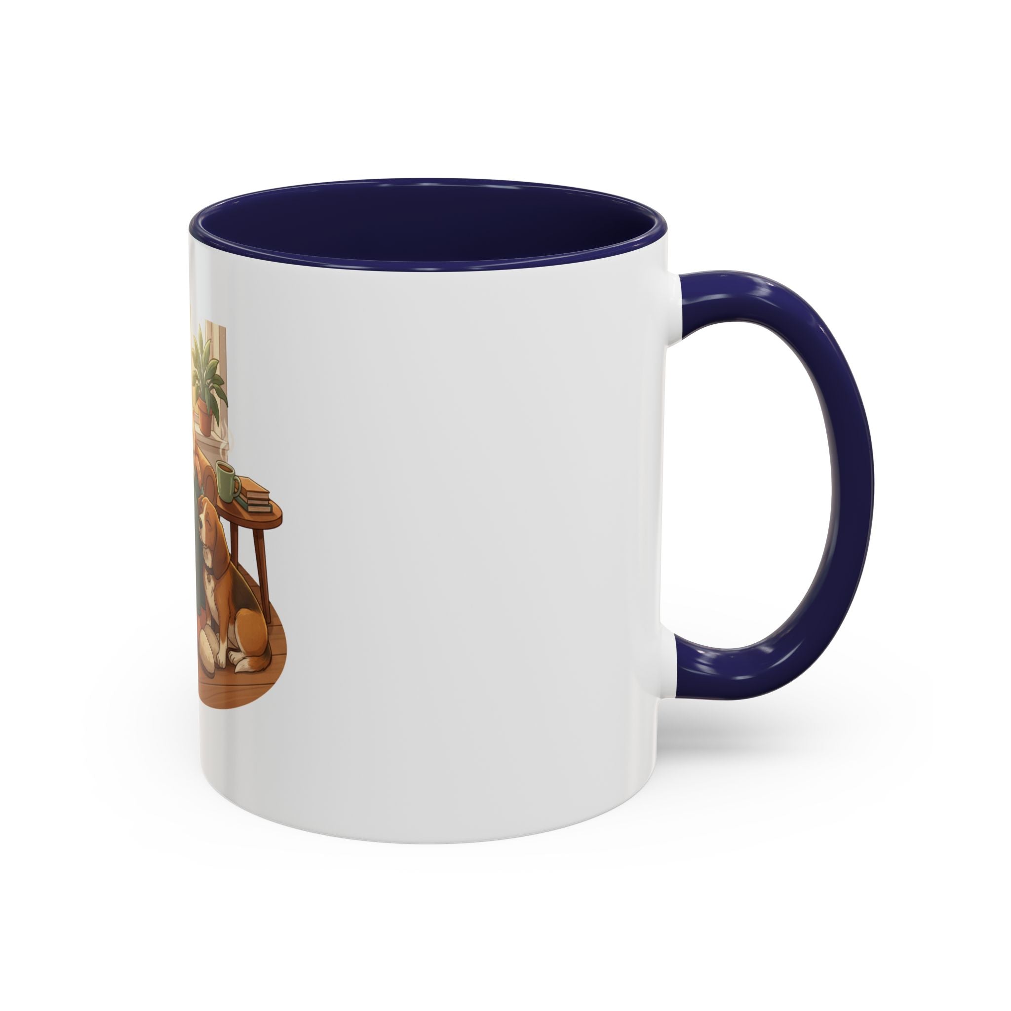 Cozy Pet Lover Mug – Ceramic Accent Mug with Dog Illustration, Warm Home Coffee Cup, 11oz & 15oz