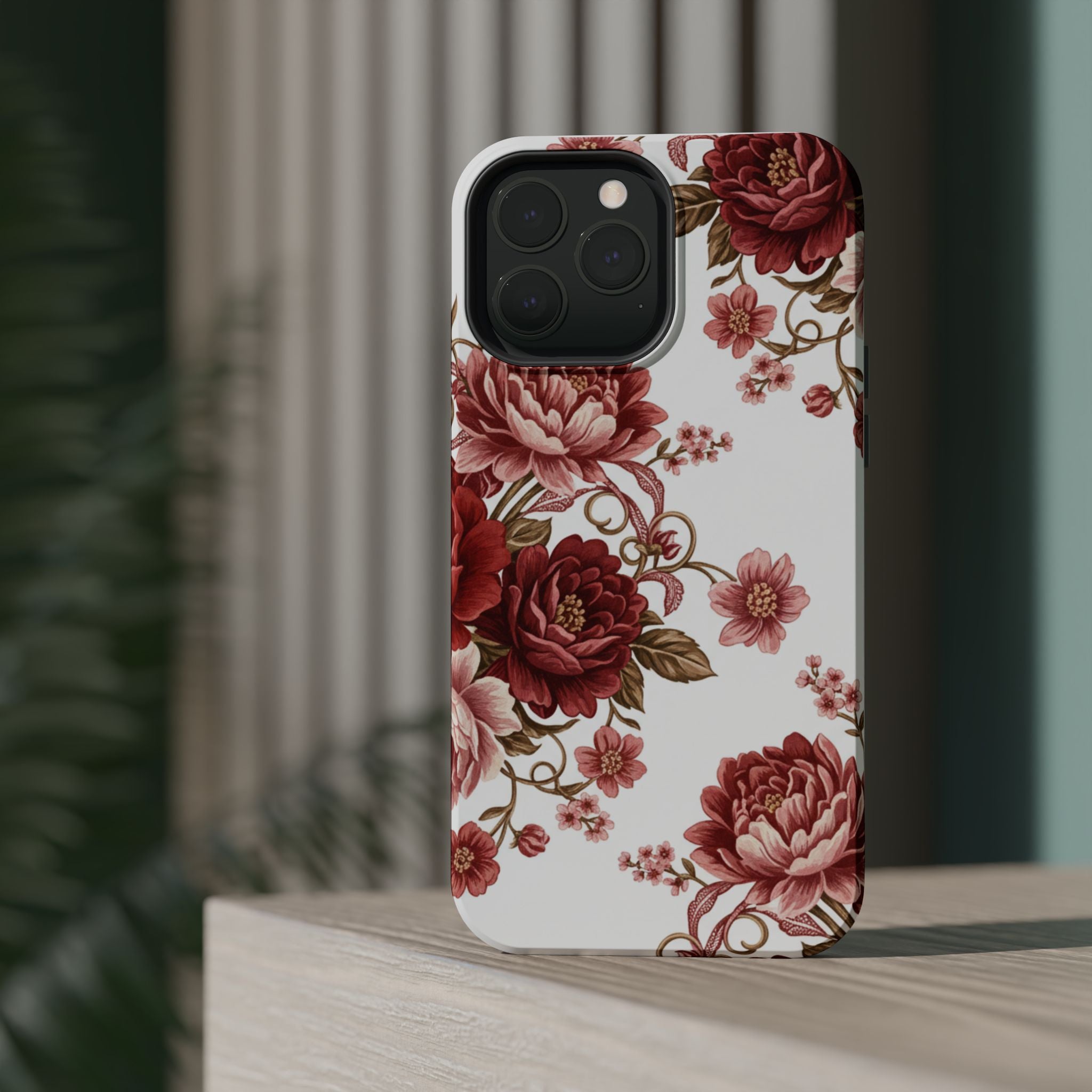 Floral Rose Magnetic Impact Phone Case