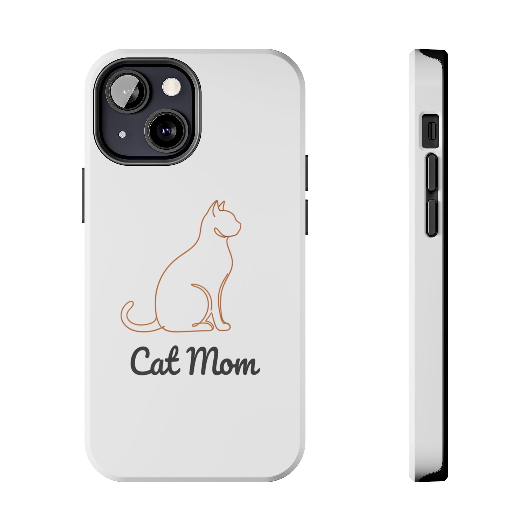 Cat Mom Tough Phone Case — Durable Protective Phone Cover for Cat Lovers