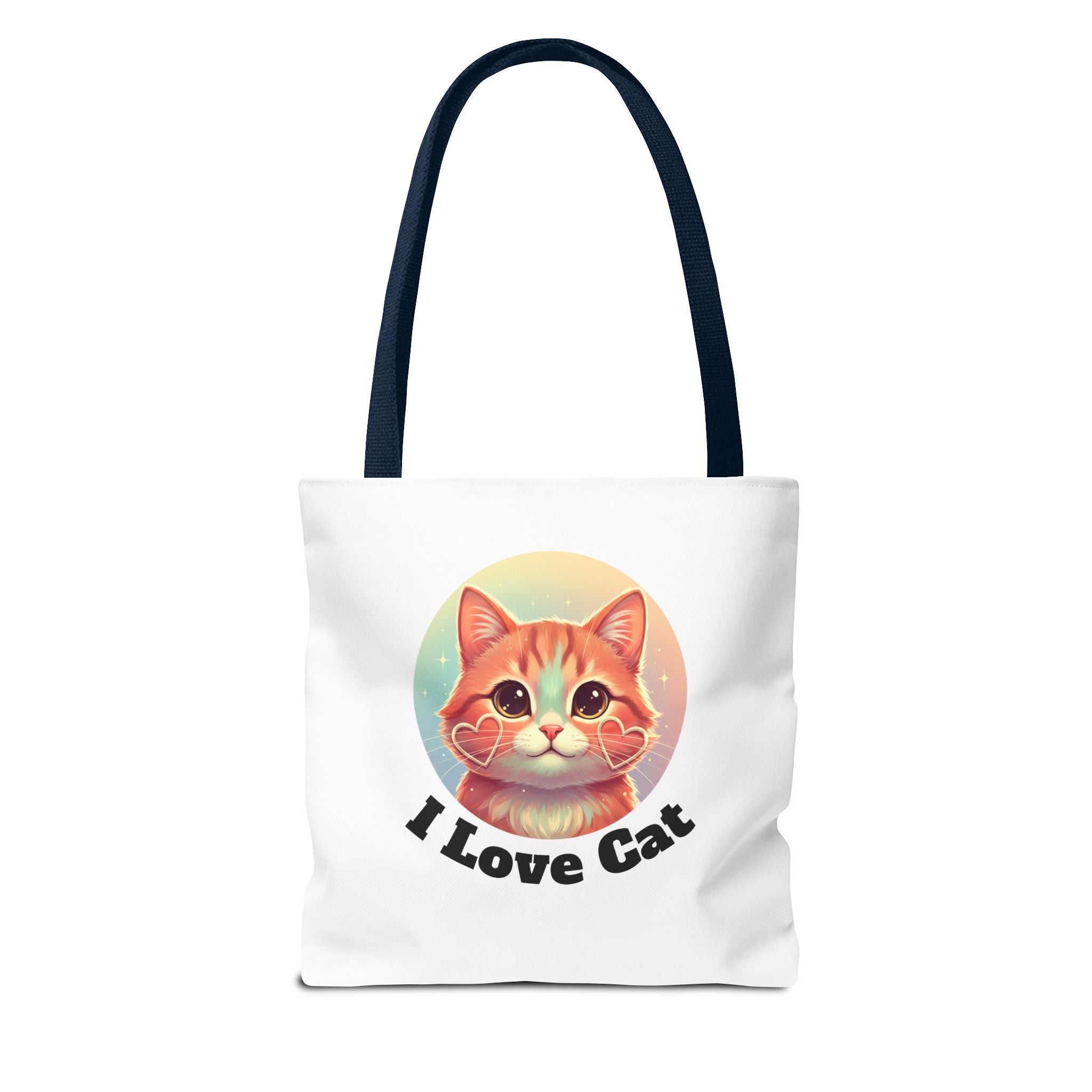 Cat Lover Tote Bag — Cute "I Love Cat" Kitty Canvas Tote