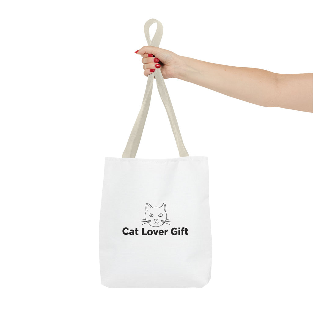 Cat Lover Gift Tote Bag — Cute Cat Design Canvas Tote