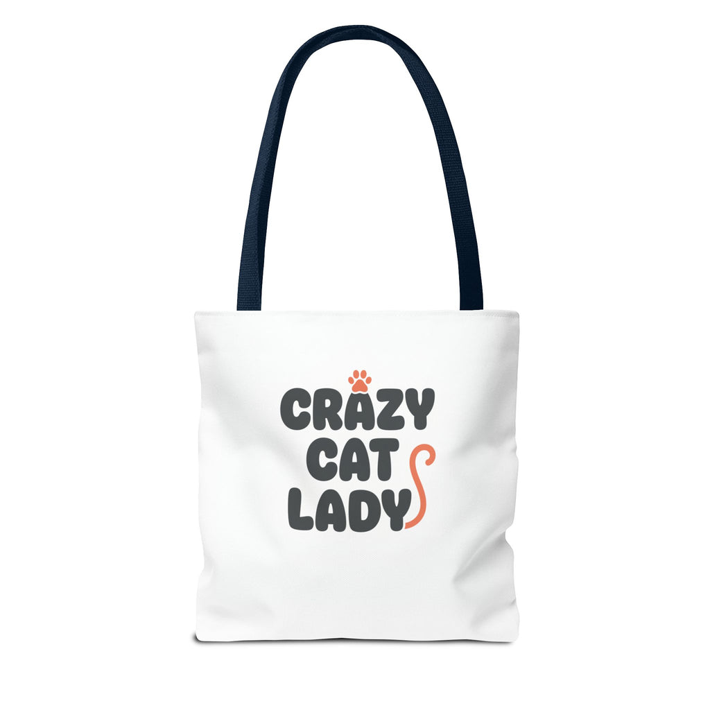 Cracy Cat Ladies Tote Bag — Cute All-Over-Print Cat Design