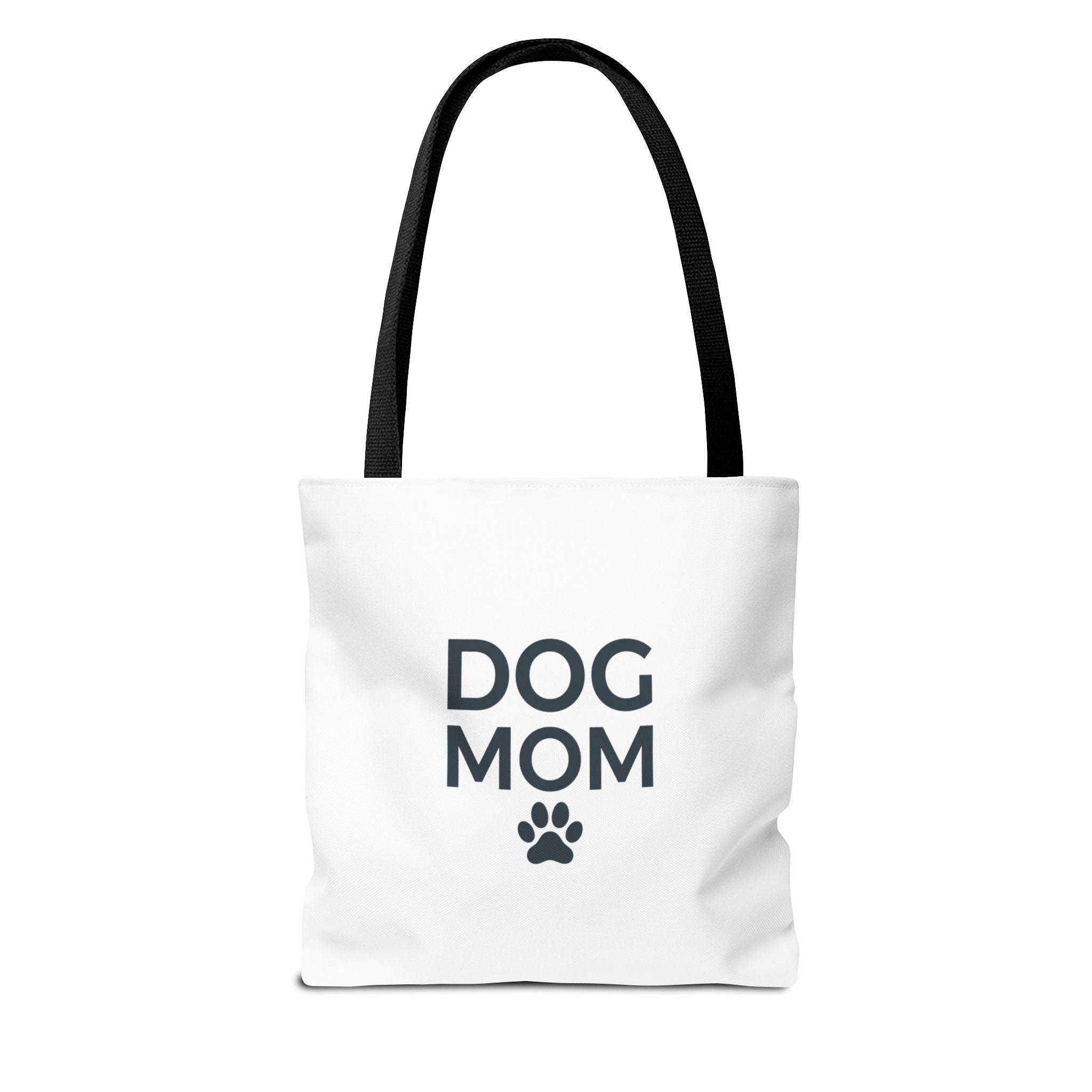 Dog Mom Tote Bag — Cute 'Dog Mom' All-Over Print Canvas Tote