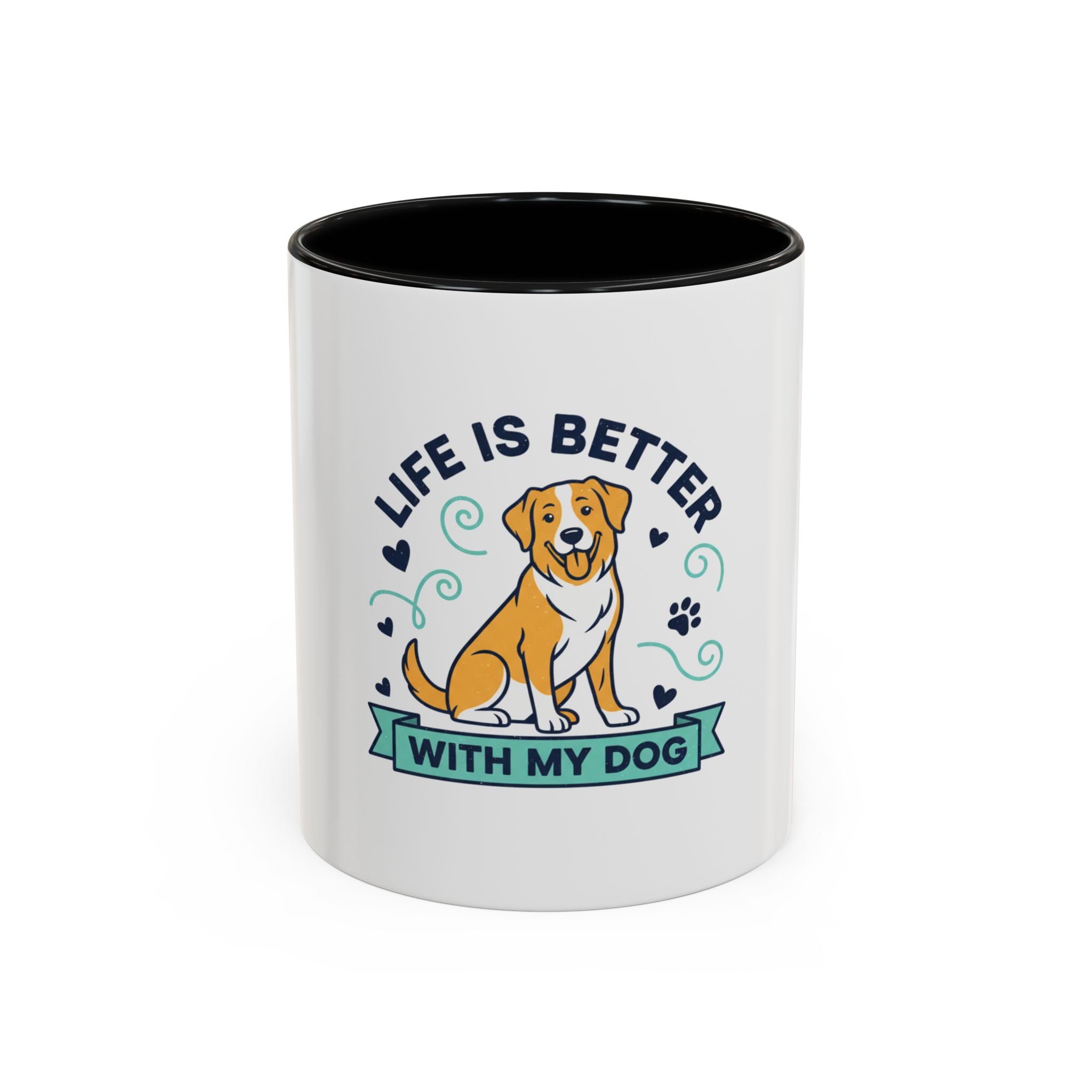 Custom Pet Portrait Mug – Personalized Retriever Ceramic Accent Mug, Coffee & Tea Gift