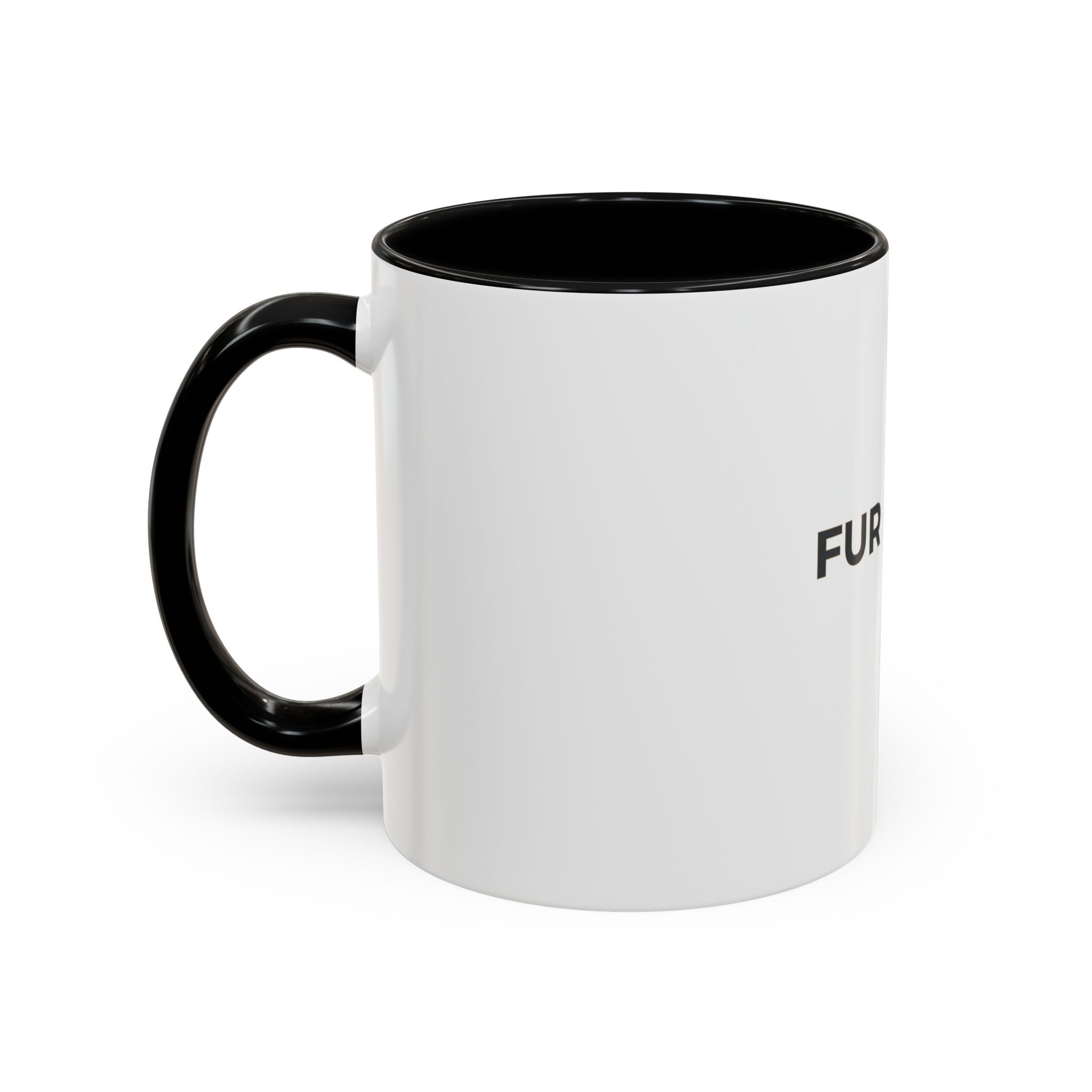 Fur Mama Accent Coffee Mug — Pet Mom Paw Print Gift (11/15 oz)