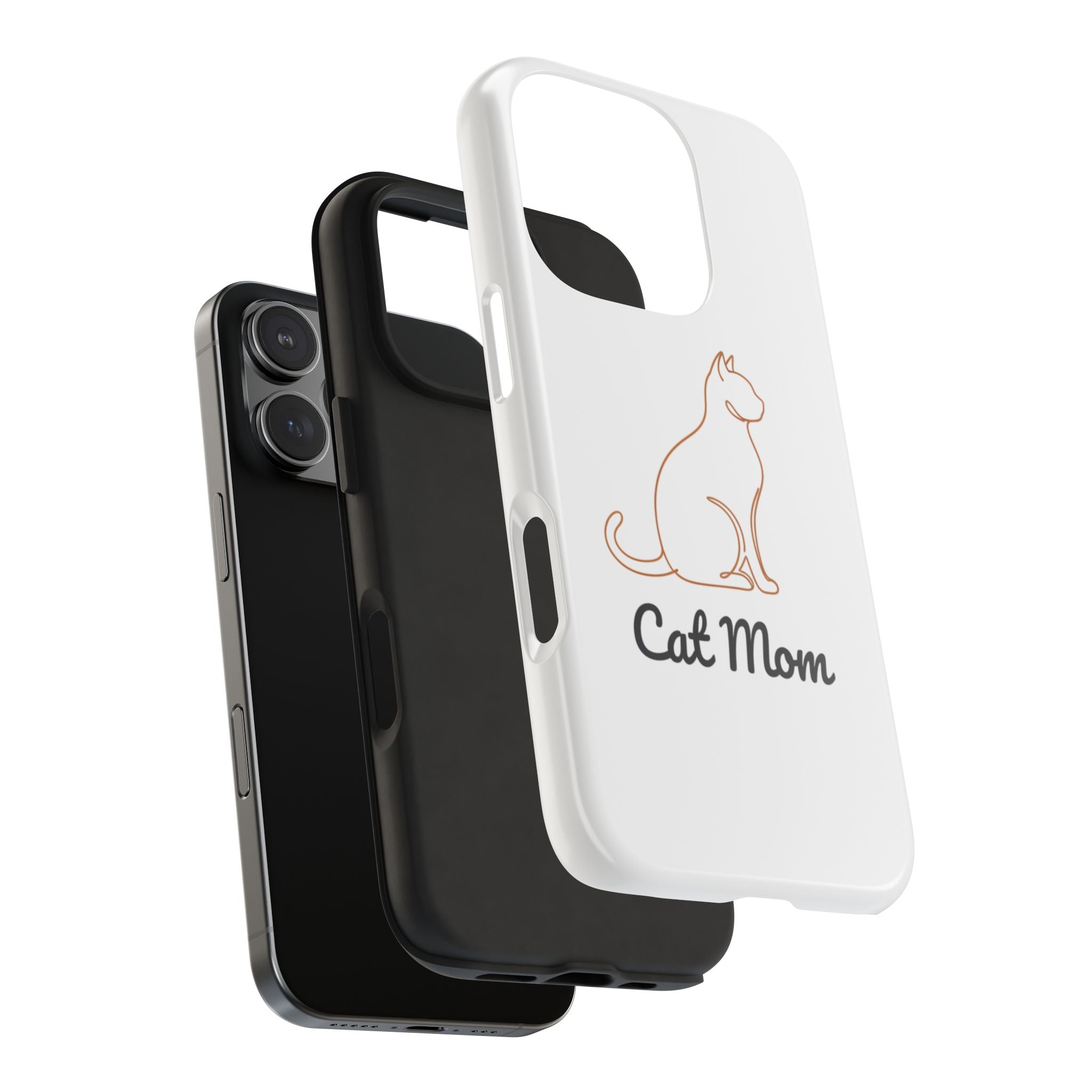 Cat Mom Tough Phone Case — Durable Protective Phone Cover for Cat Lovers