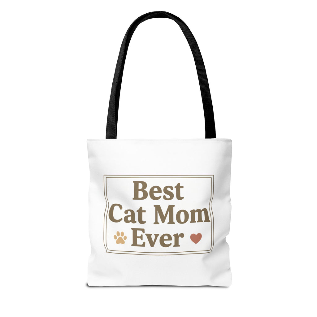 Best Cat Mom Ever Tote Bag — Cute Cat Mom Gift