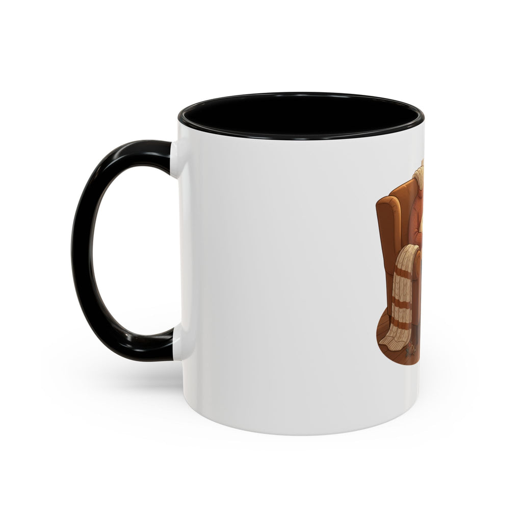 Cozy Pet Lover Mug – Ceramic Accent Mug with Dog Illustration, Warm Home Coffee Cup, 11oz & 15oz