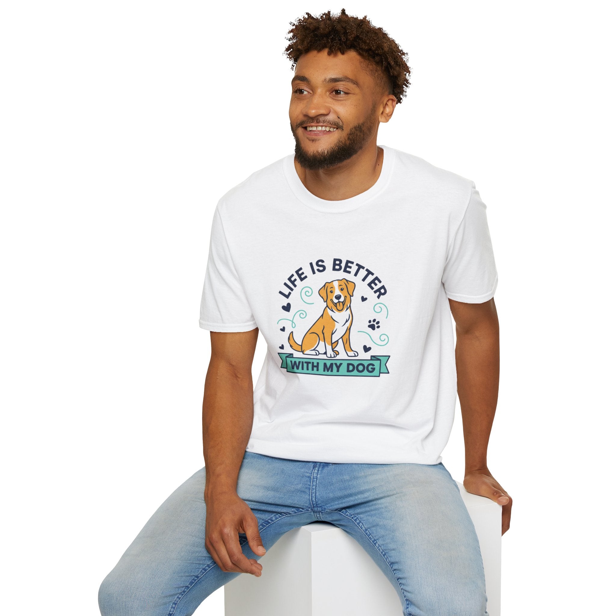 Life Is Better With My Dog T-Shirt — Cute Dog Lover Tee
