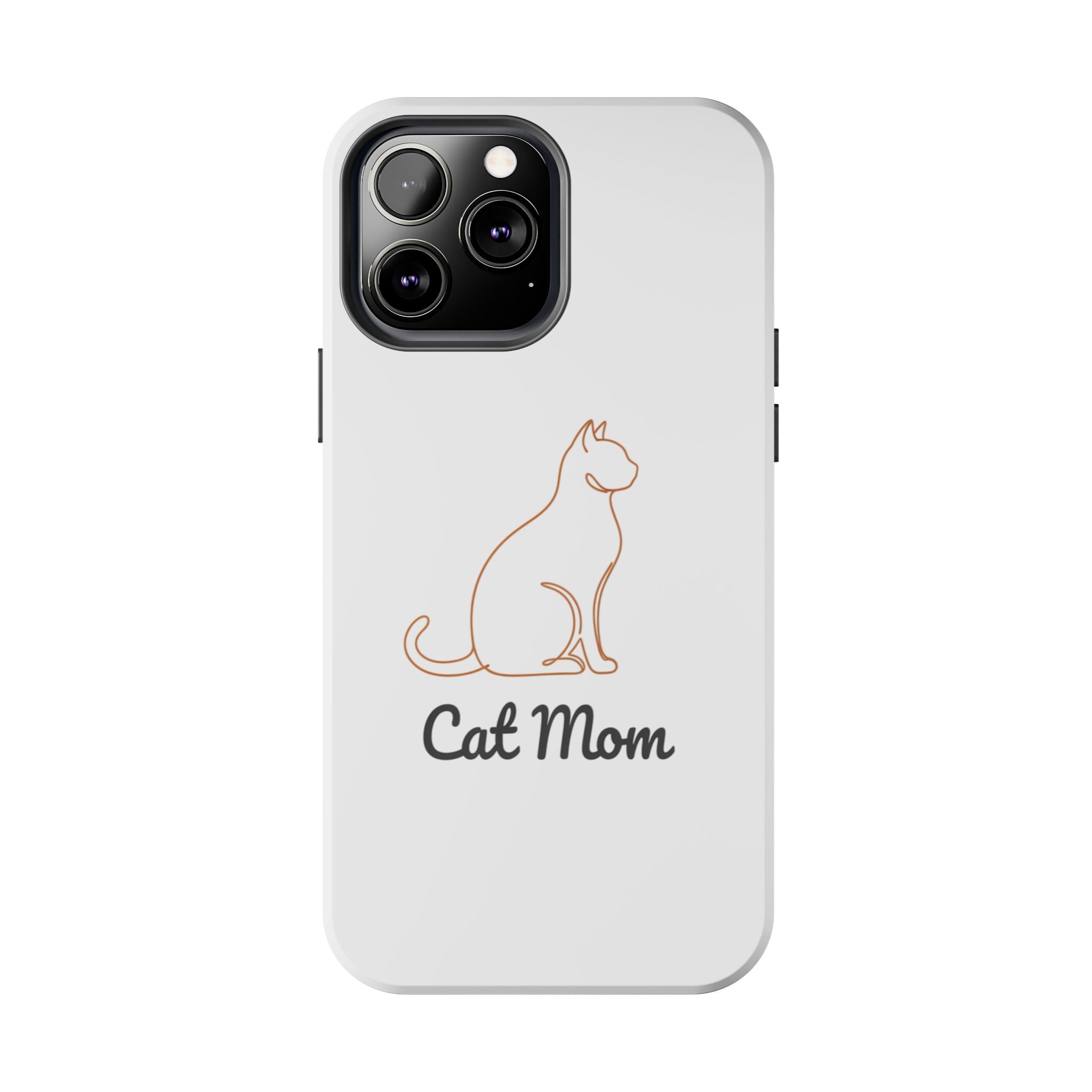 Cat Mom Tough Phone Case — Durable Protective Phone Cover for Cat Lovers