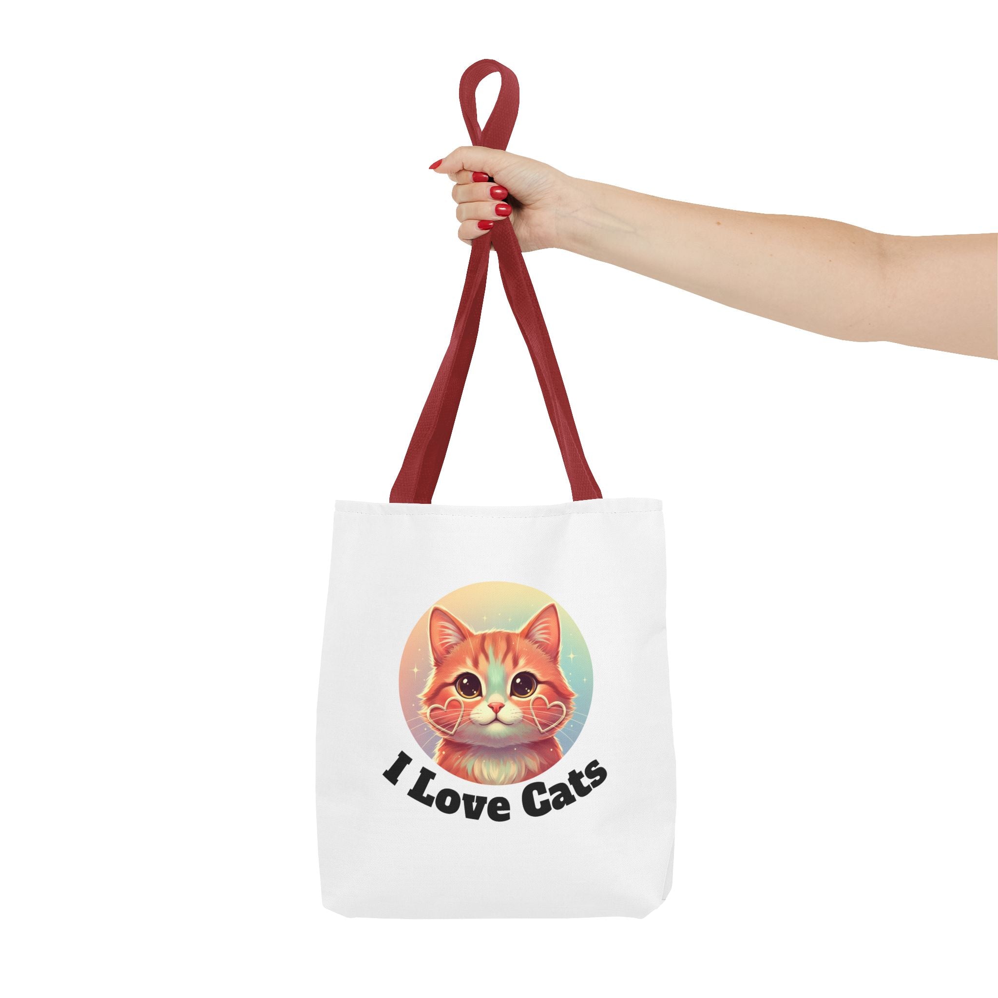 Cat Lover Tote Bag — Cute "I Love Cat" Kitty Canvas Tote