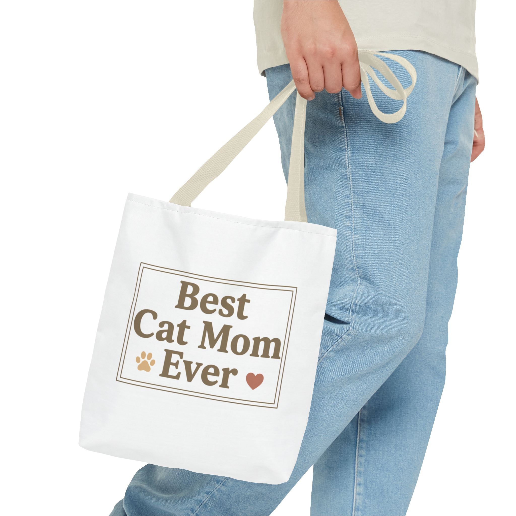 Best Cat Mom Ever Tote Bag — Cute Cat Mom Gift