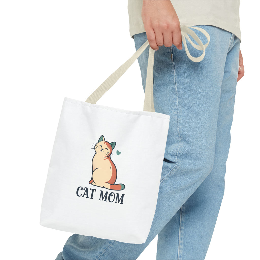 Cat Mom Tote Bag — Cute Cat Mom Canvas Tote for Shopping & Gifts