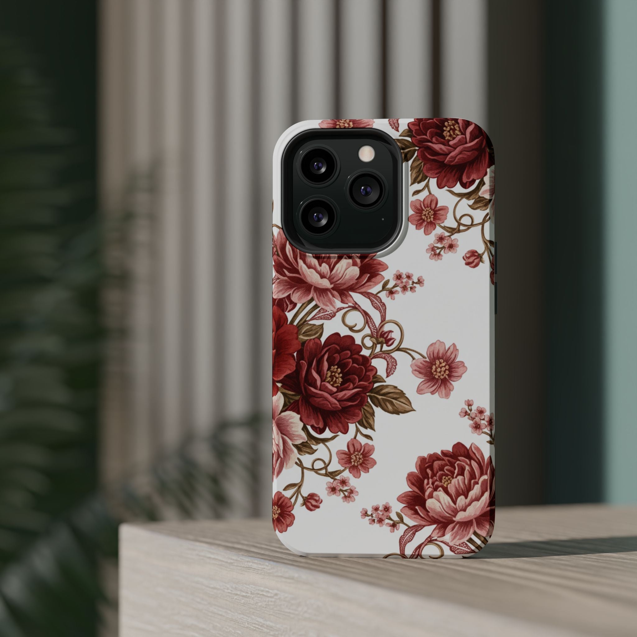 Floral Rose Magnetic Impact Phone Case