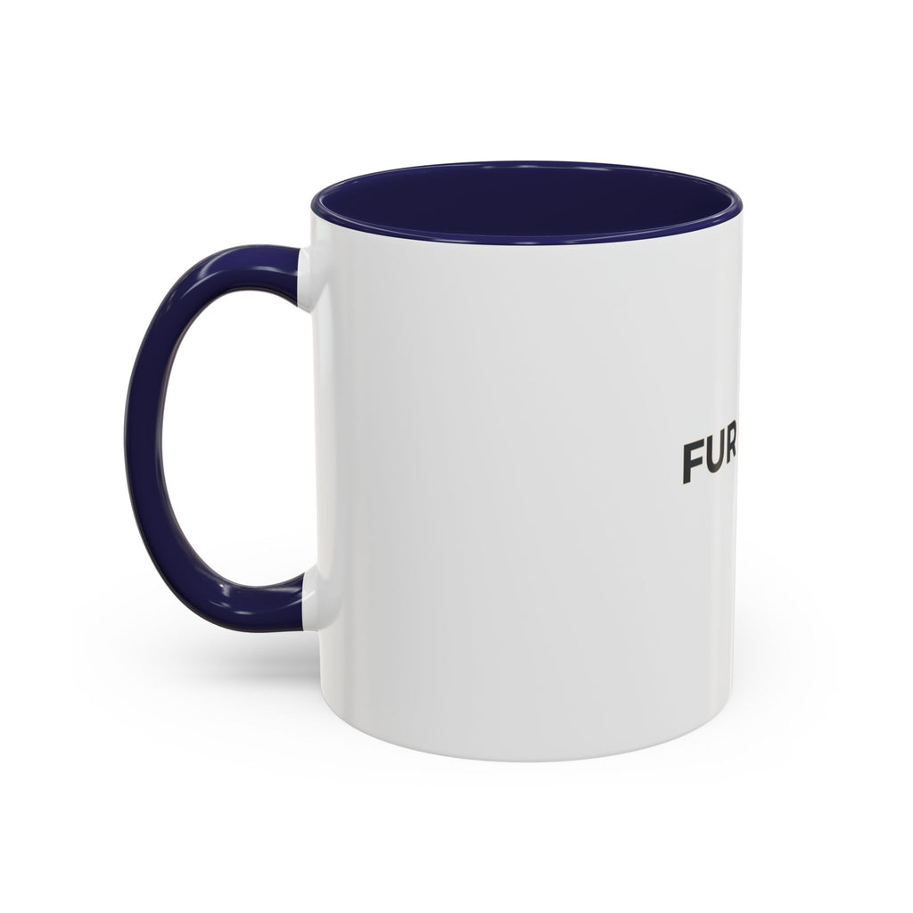 Fur Mama Accent Coffee Mug — Pet Mom Paw Print Gift (11/15 oz)