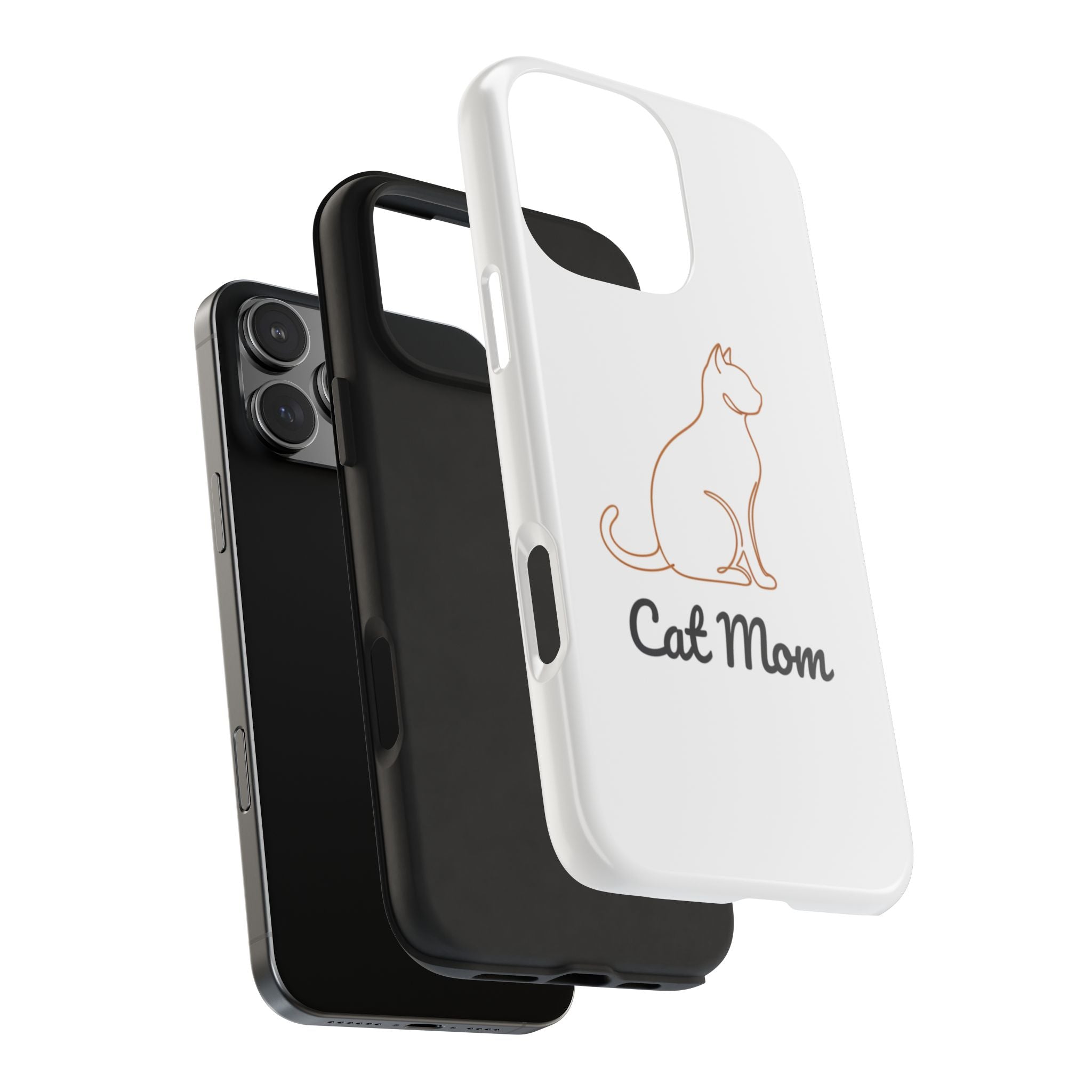 Cat Mom Tough Phone Case — Durable Protective Phone Cover for Cat Lovers