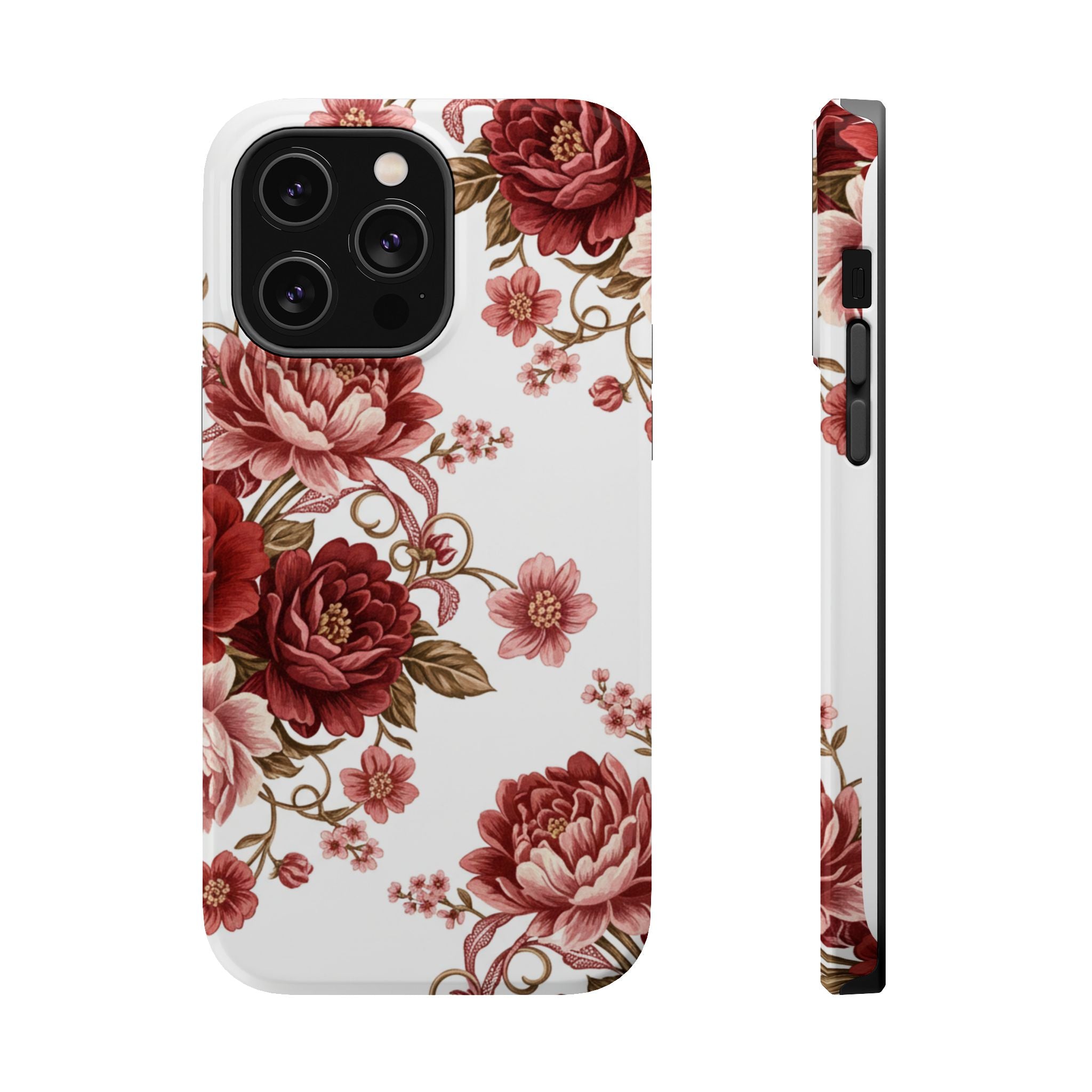 Floral Rose Magnetic Impact Phone Case