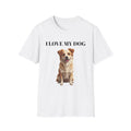 I Love My Dog T-Shirt — Cute Pet Portrait Tee for Dog Lovers