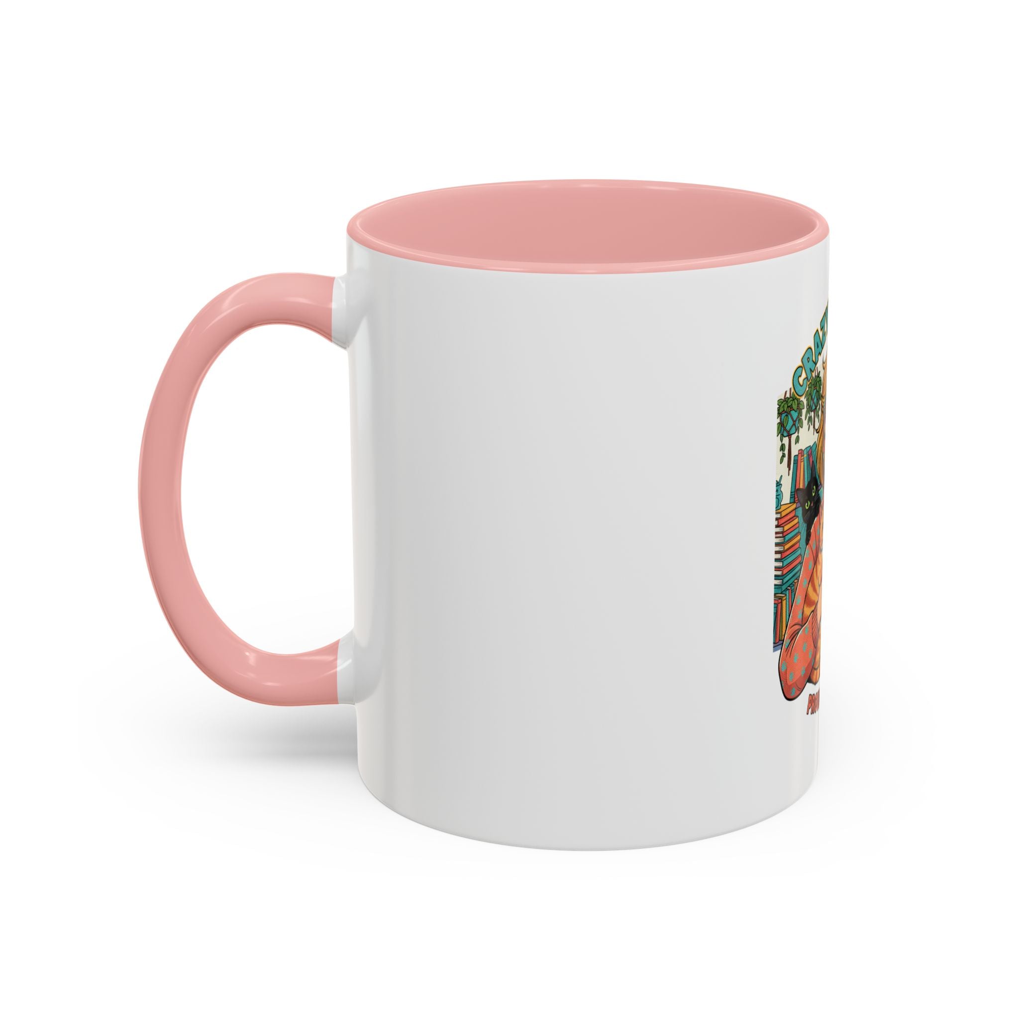 Crazy Cat Lady Coffee Mug – "Proud & Lovin' It" Accent 11/15oz